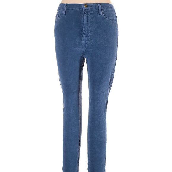 FRAME Pants - FRAME Women's High Rise Cigarette Corduroy Pants Blue Size 30